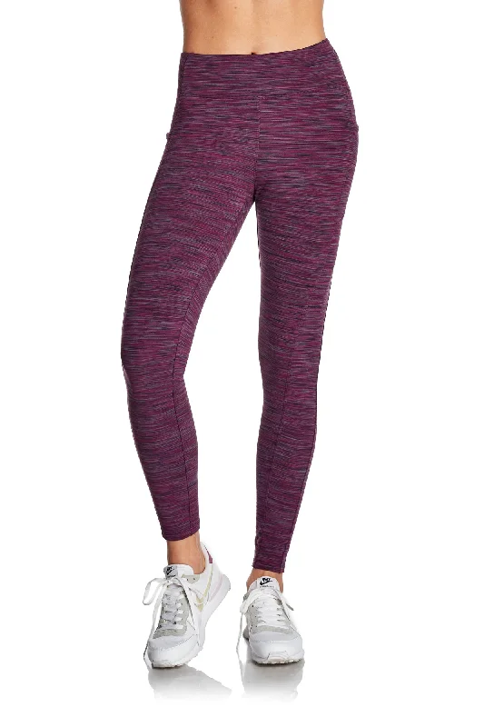 Yoga Pants for Strength and Flexibility Training -Space Dye High-Waist Double Brushed Leggings