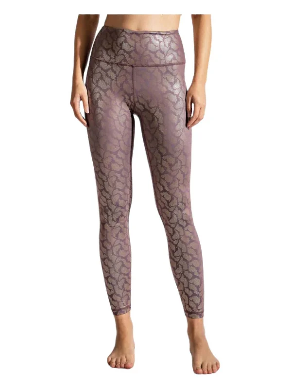 Yoga Shorts for Strength and Endurance -High Waist Leggings In Mauve