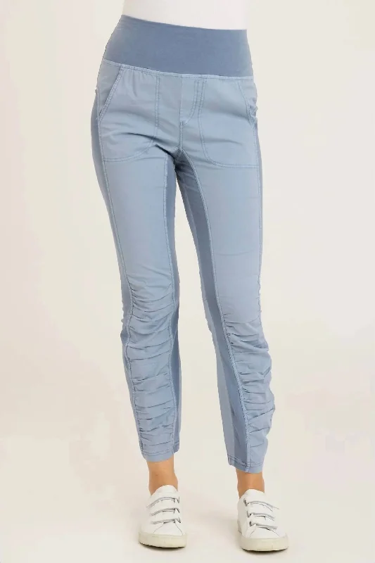 Yoga Shorts for Deep Stretch Workouts -High Waist Penny Leggings In Orion Blue Pigment