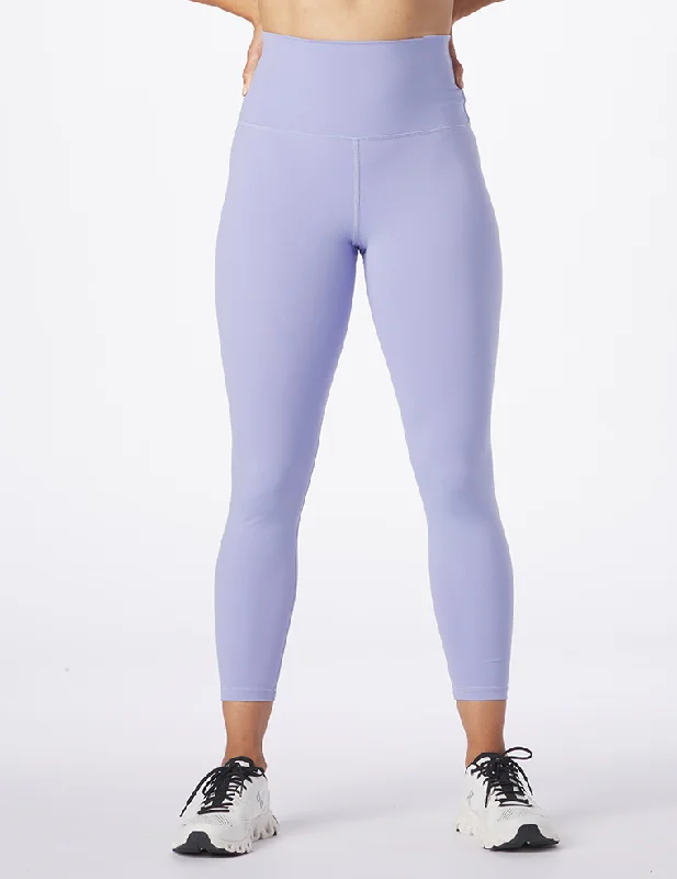 Yoga Pants for Stretch and Flexibility -High Waist Pure 7/8 Legging: Lilac