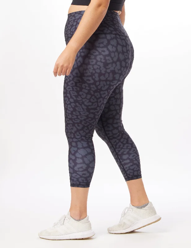 Full Coverage Yoga Pants for Women -High Waist Pure Legging Print: Black Leopard