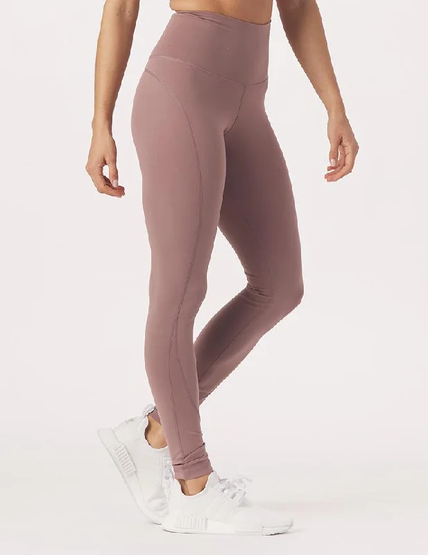 Yoga Pants for Maximum Range of Motion -High Waist Pure Pocket Legging: Lavender Bark Yoga Pants for Maximum Range of Motion -High Waist Pure Pocket Legging: Lavender Bark