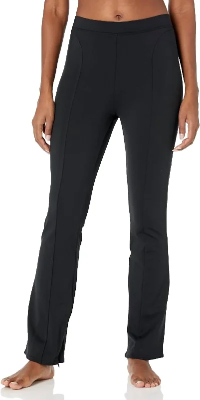 Premium Yoga Shorts for Comfort -High Waist Zip It Flare Legging In Black