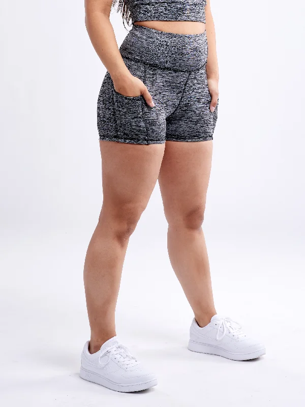 Yoga Shorts for Flexibility and Power -High-Waisted Athletic Shorts with Side Pockets