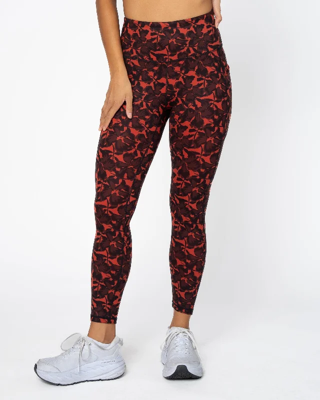 Full Fit Yoga Pants for All Practices -High Waisted Vinyasa 7/8 Leggings - Spiced Iris