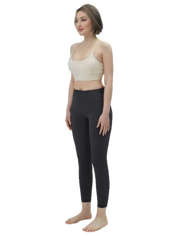 Yoga Pants for Intense Yoga Practice -High Waisted Yoga Pants 7/8 Length Leggings with Pockets charcoalgrey Yoga Pants for Intense Yoga Practice -High Waisted Yoga Pants 7/8 Length Leggings with Pockets charcoalgrey