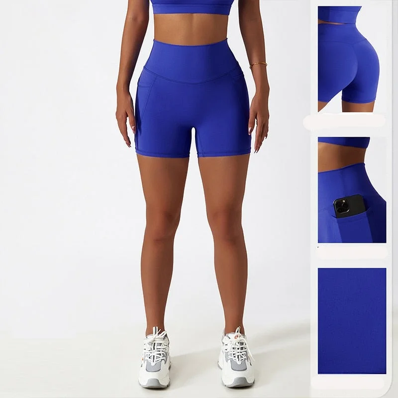 Yoga Shorts for Intense Practice -High Waisted Yoga Short With Pocket