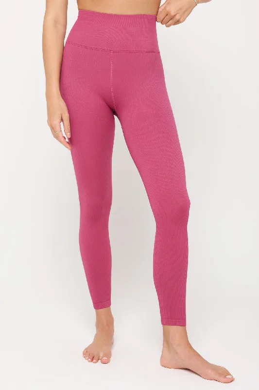Wide Waistband Yoga Pants -Love Sculpt Seamless 7/8 Legging