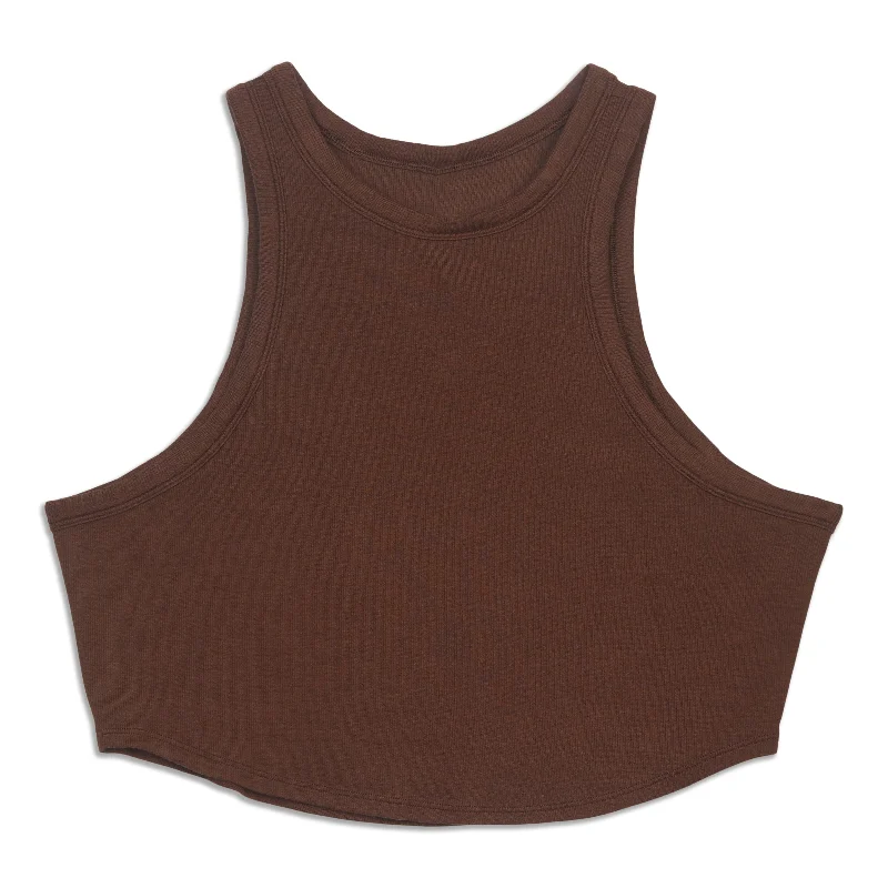 Yoga Tops for Supportive Fit and Flexibility -Hold Tight Cropped Tank Top - Resale
