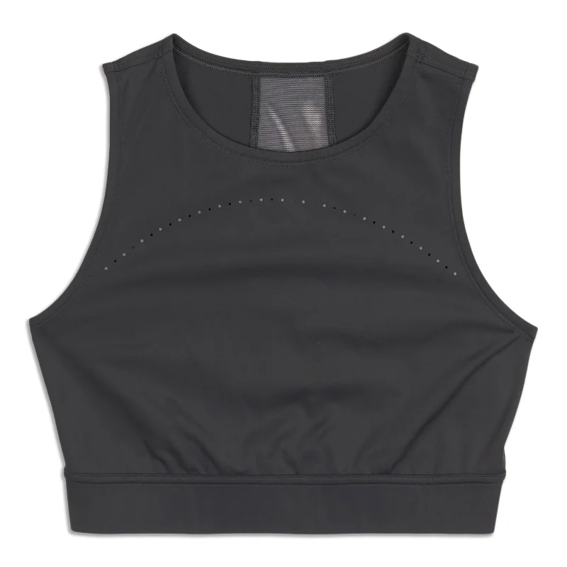 Fitted Yoga Tops for Intense Training -Hotty Hot Cropped Tank Top - Resale