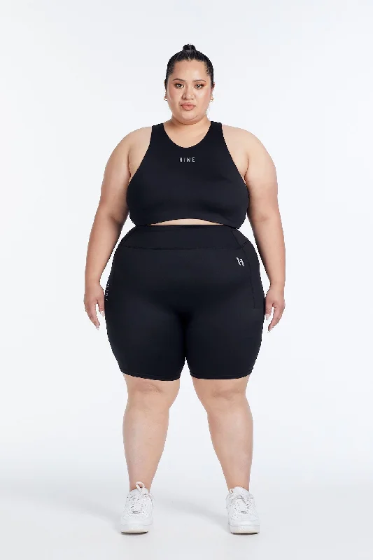 Yoga Shorts for Mobility and Stretch -HYBRID BIKE SHORT ONYX