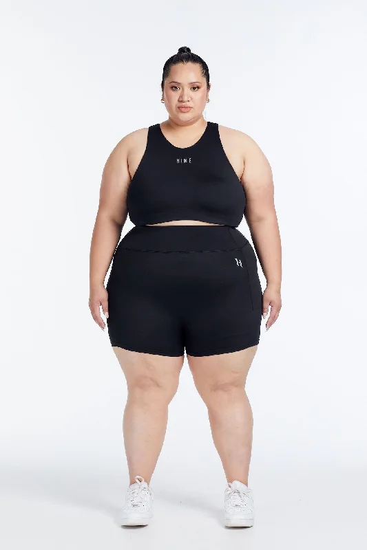 Yoga Shorts for Deep Stretch and Flexibility -HYBRID SHORT SHORTS ONYX