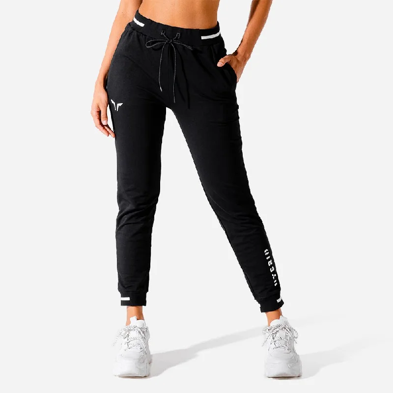 Yoga Pants for Stretching and Strengthening -Hybrid Slim Leg Joggers - Black