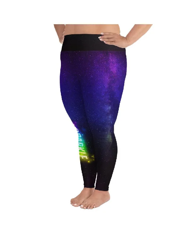 High-Waisted Yoga Pants for Full Comfort -I Don't Sweat, I Sparkle Plus Size Leggings