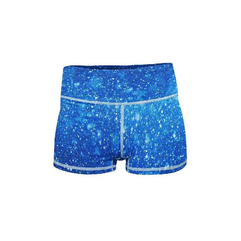 Yoga Shorts for Deep Stretching -Ice Blue Yoga Shorts