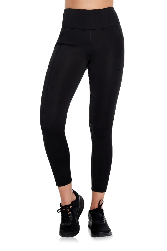 Supportive Yoga Pants for Pilates -Ice Sherpa High-Waist Fleece Lined Leggings
