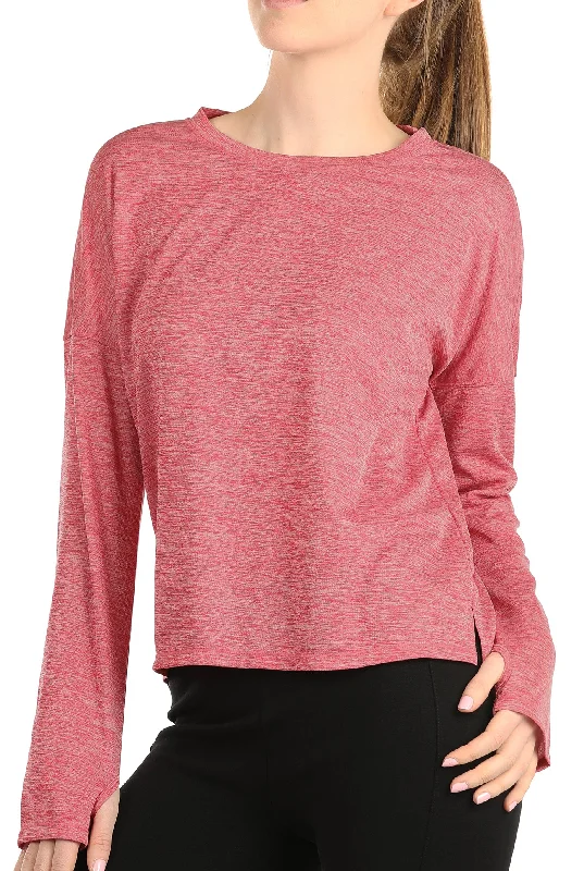 Yoga Tops for Flexibility and Relaxation -icyzone Workout Shirts for Women - Athletic Pullover Running Tops Casual Long Sleeve T Shirts with Thumb Holes Yoga Tops for Flexibility and Relaxation -icyzone Workout Shirts for Women - Athletic Pullover Running Tops Casual Long Sleeve T Shirts with Thumb Holes