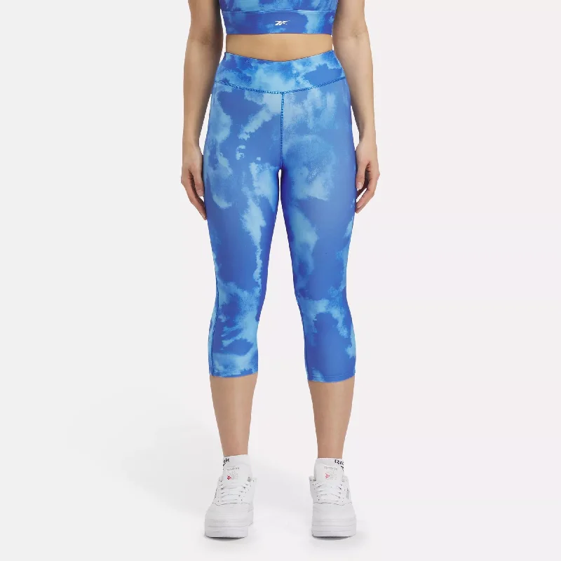 Yoga Shorts for Hot Weather -ID Train Allover Print Capri Leggings