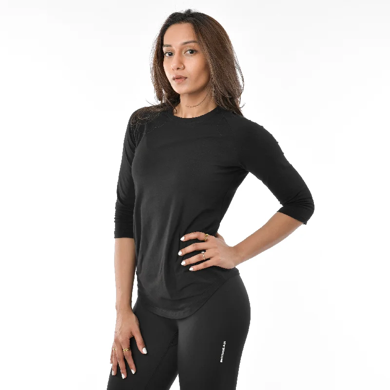 Stretchable Yoga Tops for Maximum Flexibility -Identity Raglan Tee