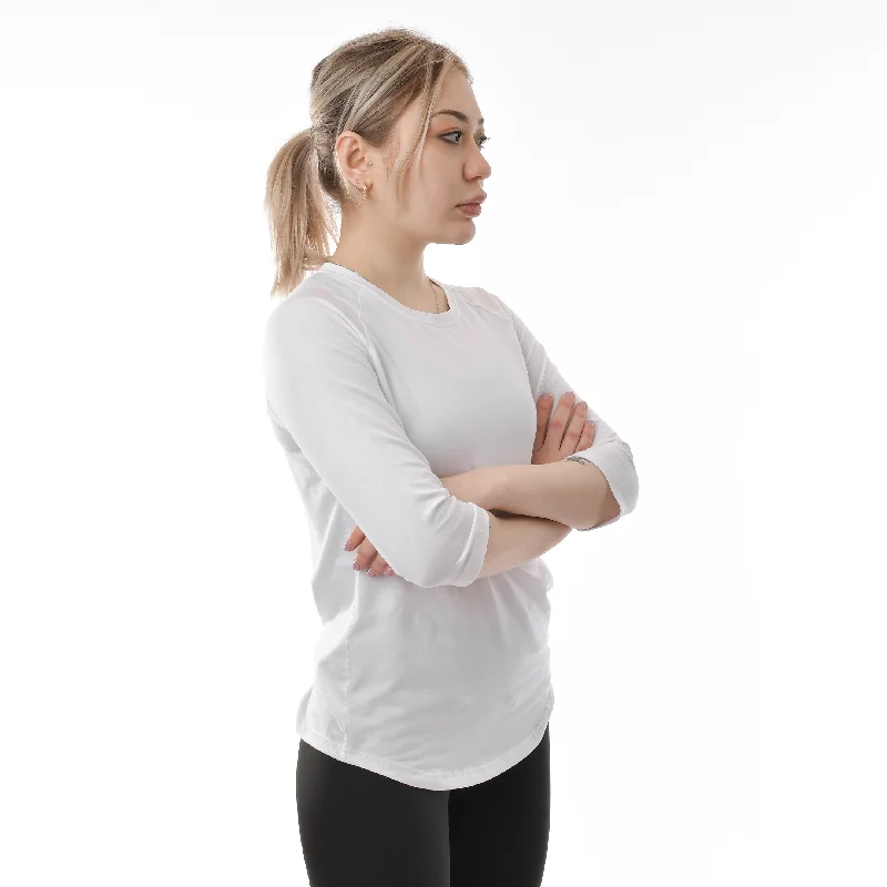 Comfortable Yoga Tops for All-Season Wear -Identity Raglan Tee