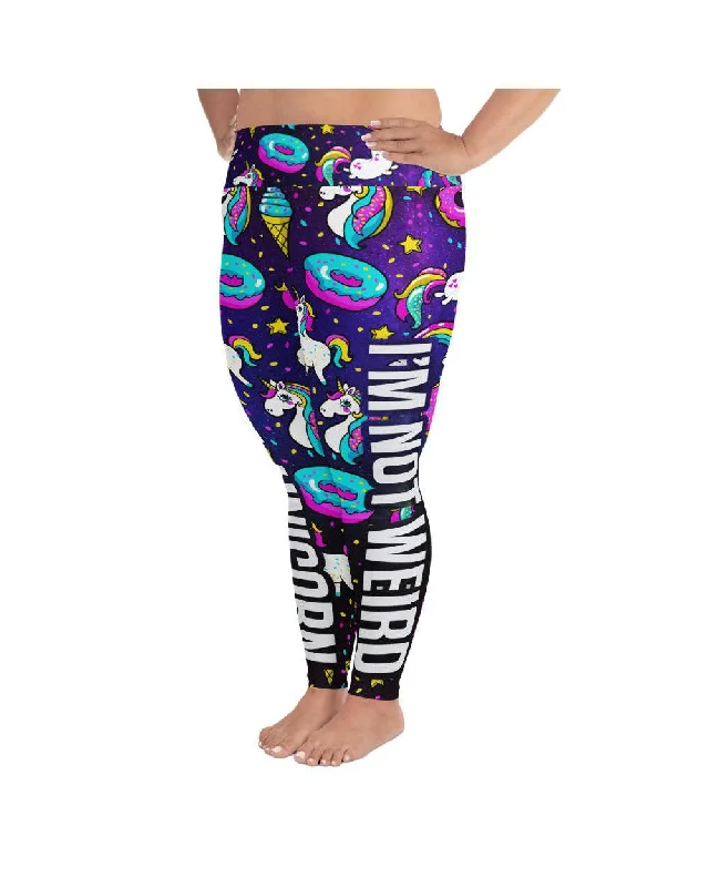 Women's Yoga Pants for Intense Workouts -I'm Not Weird, I'm A Unicorn Plus Size Leggings