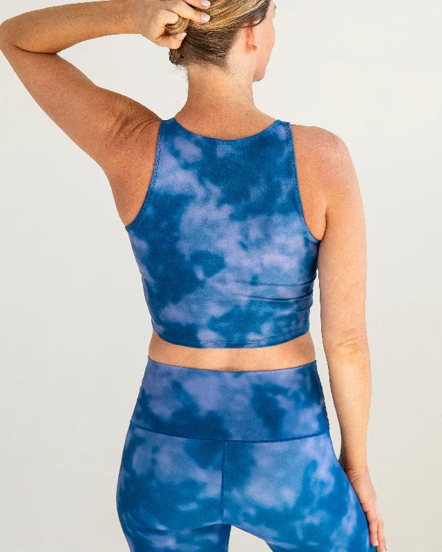 Best Yoga Pants for Hot Yoga -Indigo Fog Crop Top