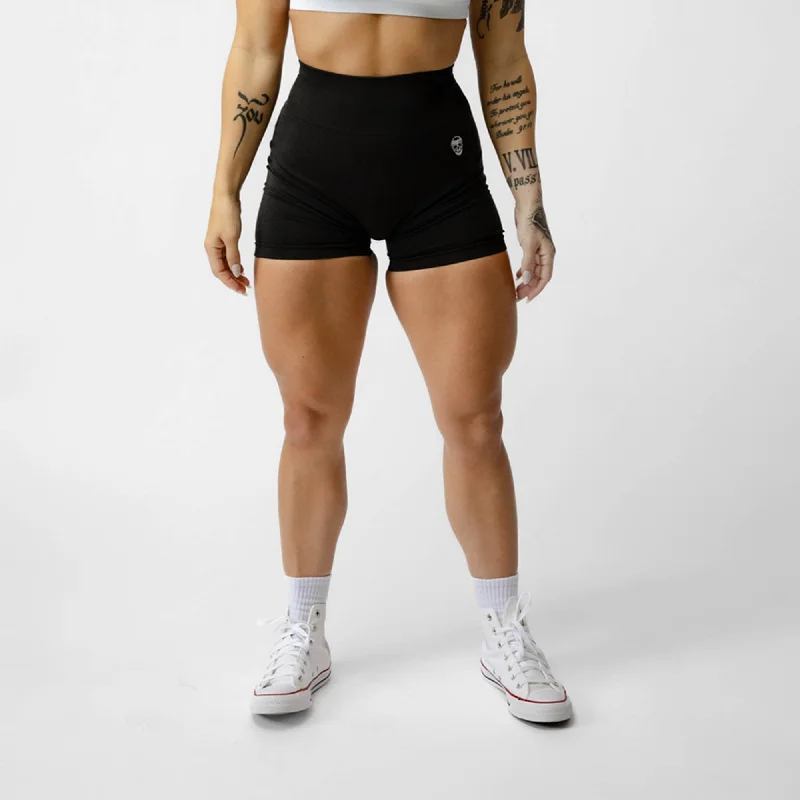 Yoga Shorts for High-Endurance Activities -Infinity Shorts - Black Marl
