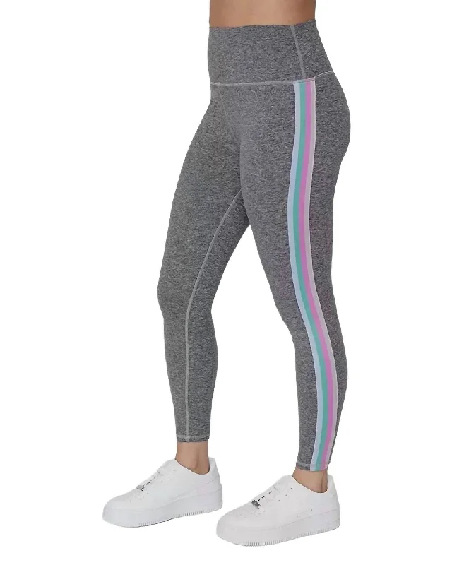 Yoga Shorts for Running and Yoga -Intent Tech Jersey Pant In Heather Grey