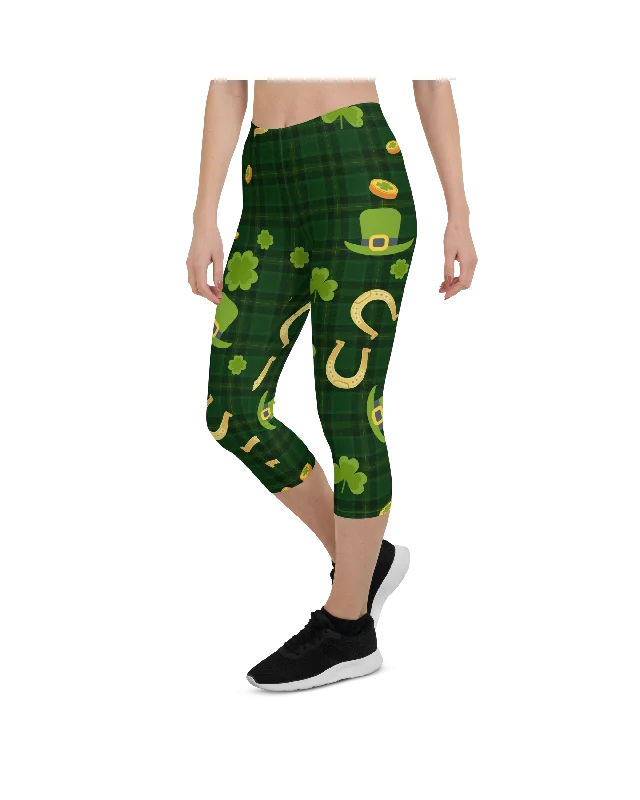 Fitted Yoga Pants for Women -Irish Pride Capris