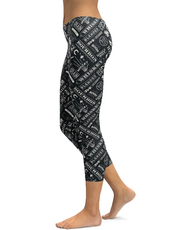Yoga Pants for Outdoor Activities -Irish Whiskey Capris