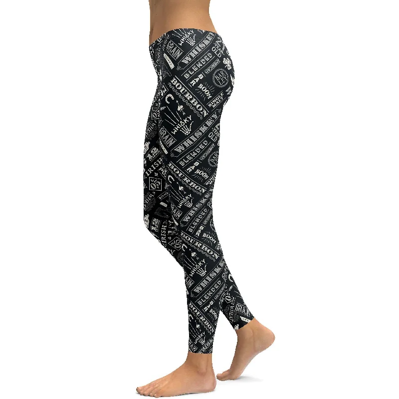 Yoga Pants for Strength and Flexibility Training -Irish Whiskey Leggings