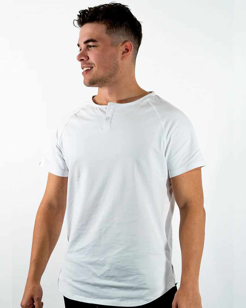 Seamless Yoga Pants -Iron Pulse Men's Timeless Henley Tee