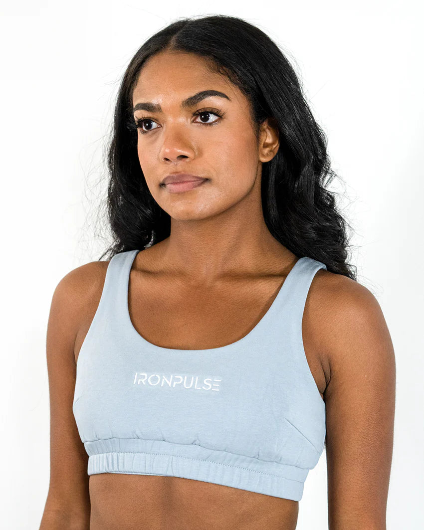 Yoga Pants for Intense Practice -Iron Pulse Signature Comfy Bra (Blue) *FINAL SALE*