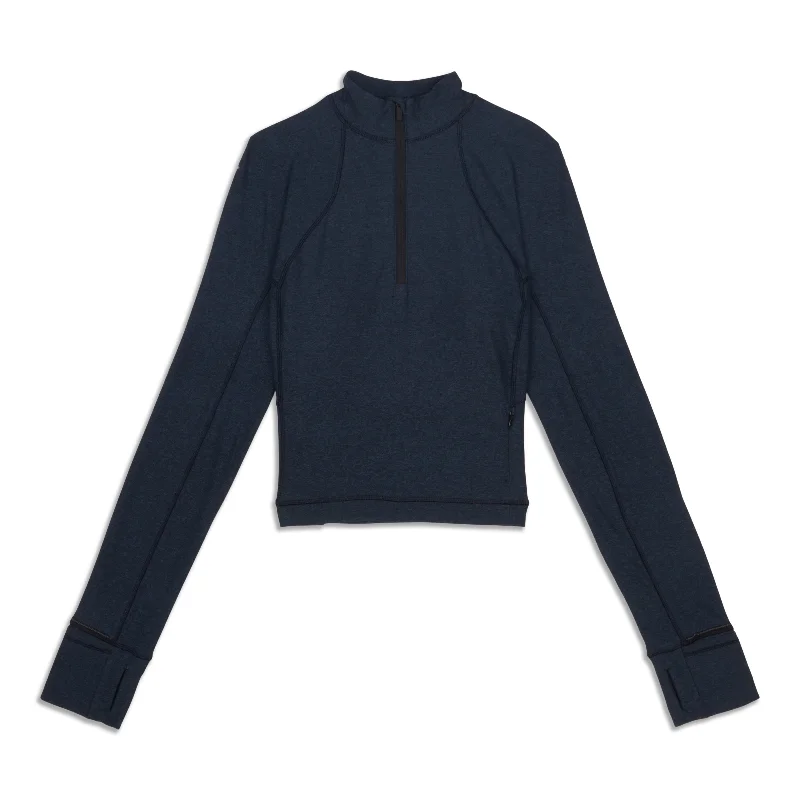 Yoga Tops for Yoga and Pilates -It's Cropped Half Zip - Resale
