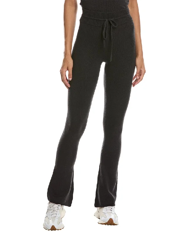 Yoga Shorts for Deep Poses -IVL Collective Boucle Flared Drawstring Pant