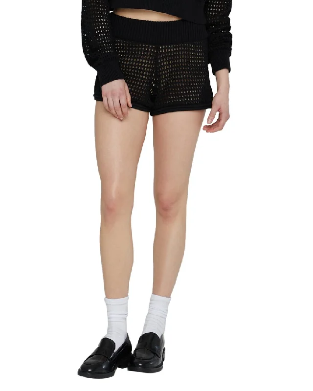 Yoga Shorts for Comfort and Stretching -IVL Collective Knit Mesh Short