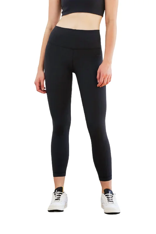 Yoga Shorts for Flexibility and Comfort -Jenn 7/8 Length Legging In Black