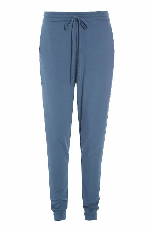 Yoga Pants for Improving Flexibility -JOGGING PANTS - 99012 - DUSTY BLUE