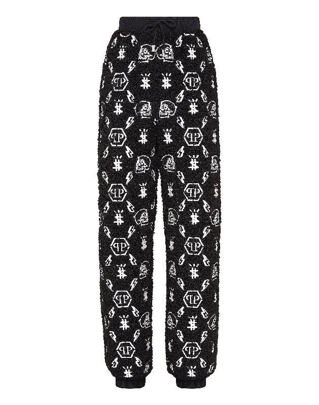 Yoga Shorts for Low-Impact Activities -Jogging Trousers Embroidery Monogram