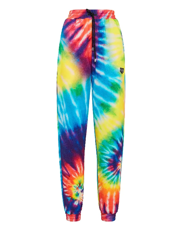 Stylish Yoga Shorts for Gym and Fitness -Jogging Trousers Tie Dye Crystal Chain