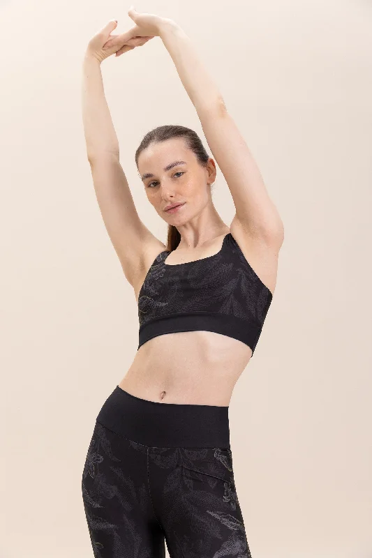 Yoga Bars for Skin Health -Jungle Dark Sports Bra