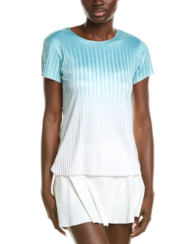 Stylish Yoga Tops for Gym Sessions -K-Swiss Pleated Crew Top
