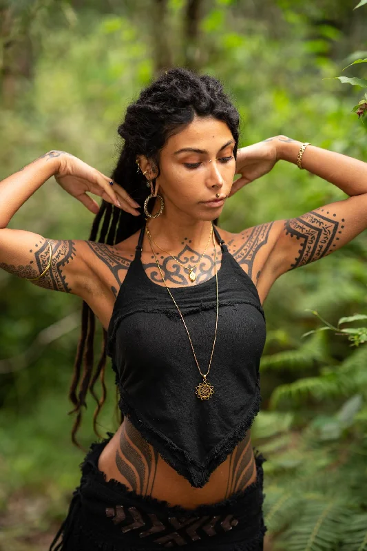 Yoga Tops for Comfort and Endurance -Kahili Top - Black