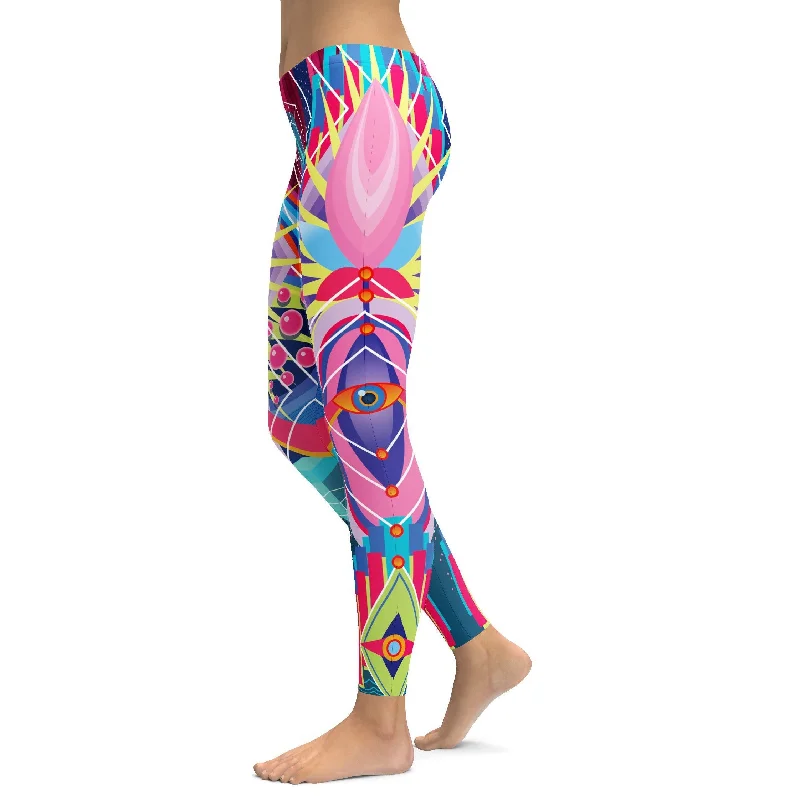 Women's Full-Length Yoga Pants -Kawaii Colorful Leggings