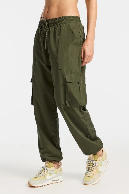 Soft Yoga Pants for Comfort -Kendall Cargo Pant - Olive
