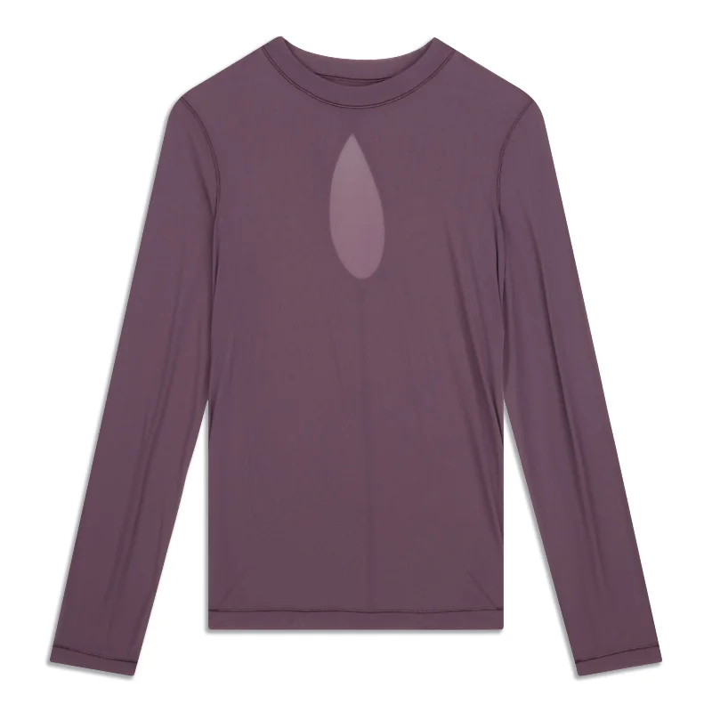 Yoga Tops for Performance and Comfort -Keyhole Long-Sleeve Shirt - Resale