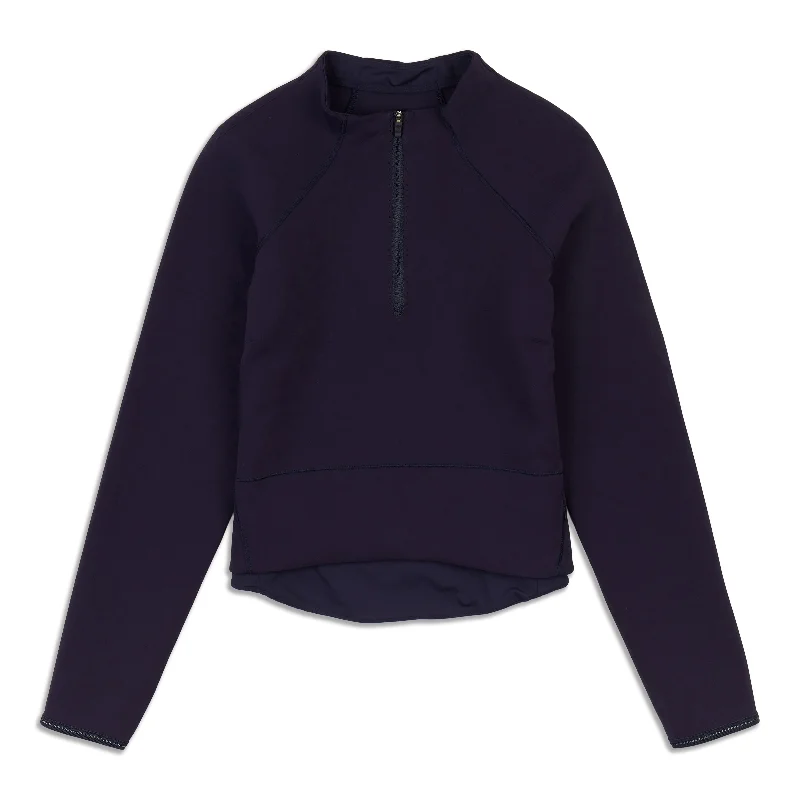 Women's Yoga Tops for Toning -Kicking Asphalt Half Zip - Resale