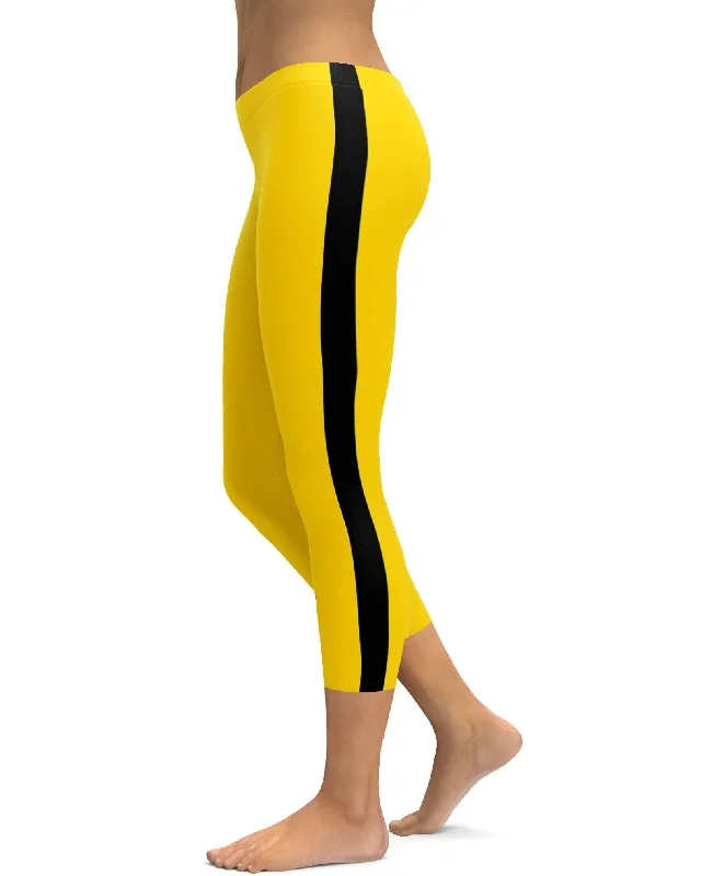 Women's Yoga Pants with Compression -Kill Bill Inspired Capris