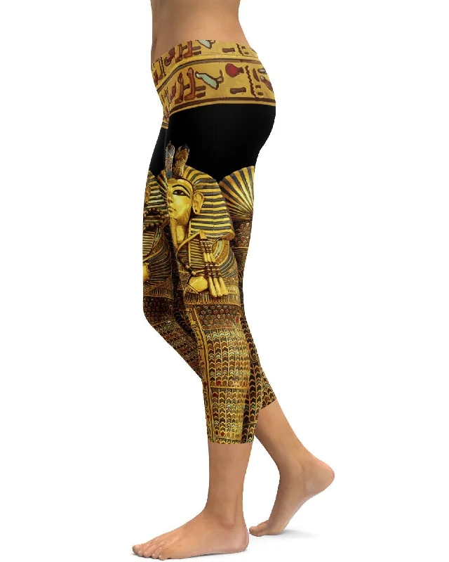 Yoga Pants with Shaping Fit -King Tut inspired Capris