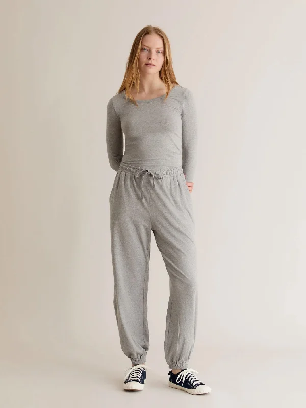 Women's Yoga Pants for Active Practice -Komodo Teresa Jogger - Grey